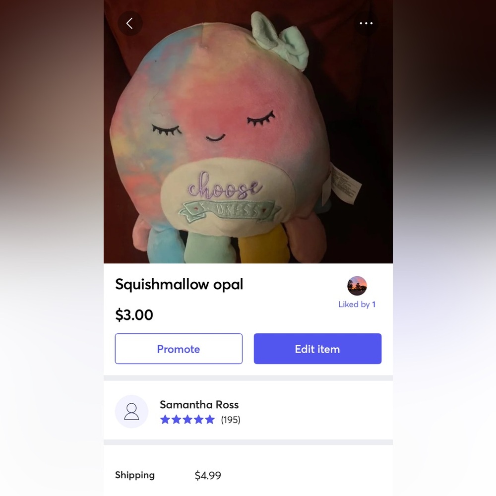 Squishmallow opal the octopus